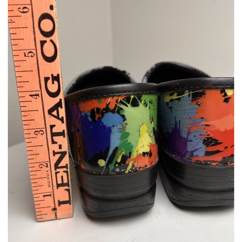 Dansko Multicolor Paint-Splash Clogs - Picture 7 of 16